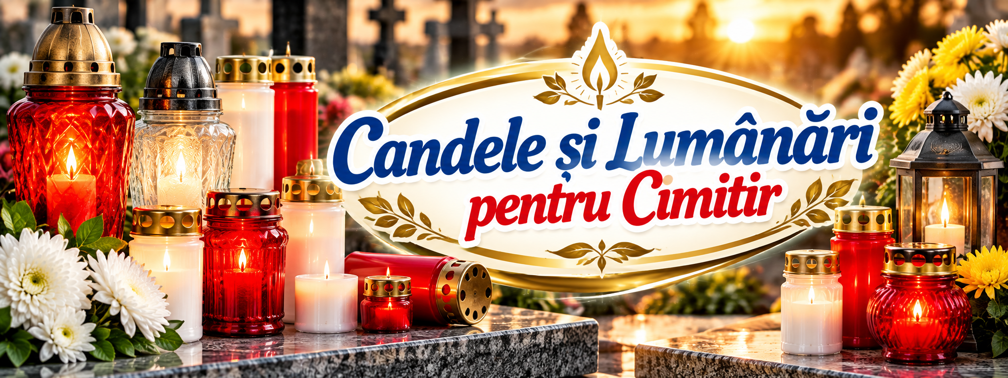 🕯️ candele și lumânări pentru cimitir