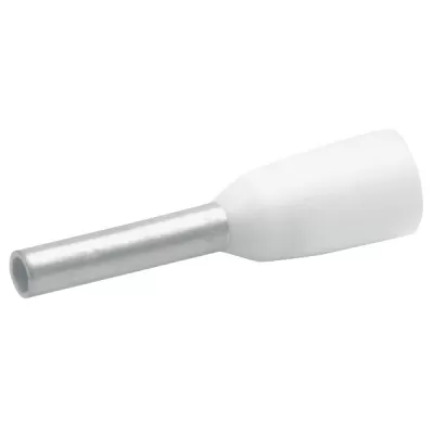 Tub de capat (pin) dublu 2*0.5 halogen free alb cembre - 500pcs