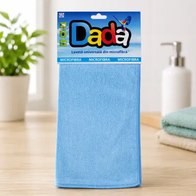 Lavetă microfibră geam 30*30 cm dada – lavetă pentru sticl�