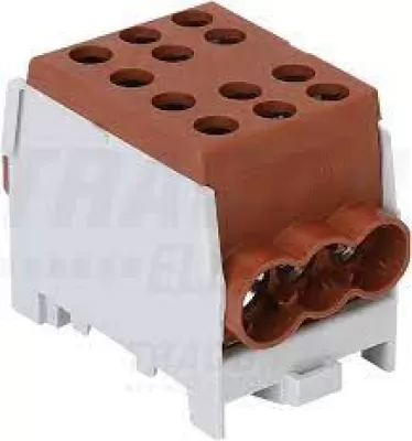 Clema derivatie fixare pe sina maro 125a 6-35mmp tracon