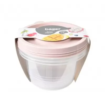 Set 3 caserole pentru alimente cu capac bg-661