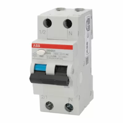 Intreruptor diferential c 25a 1p+n 6ka 30ma abb - dsh-201