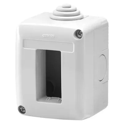 Doza aparat orizontala cu montaj aparent 1 modul ip40 gewiss