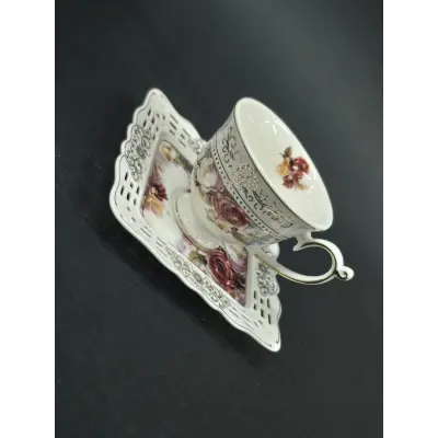 Set 6cesti+6farfurioare malooki  7505s-ca 12pcs/set