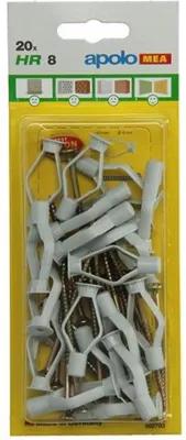 Diblu gips-carton hr 8*40mm + holsurub 4*60mm celo - 20pcs