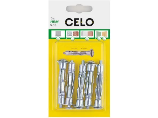 Ancora din metal pentru gips-carton hrm 5pcs celo - 5*16mm