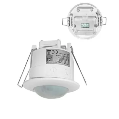 Senzor de miscare alb pentru tavan fals reglaj 230v 6a - 360c lu