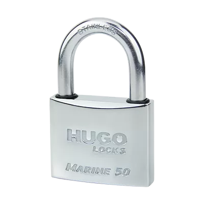 Lacat din alama placat cu nichel cu arc din inox marine line hug