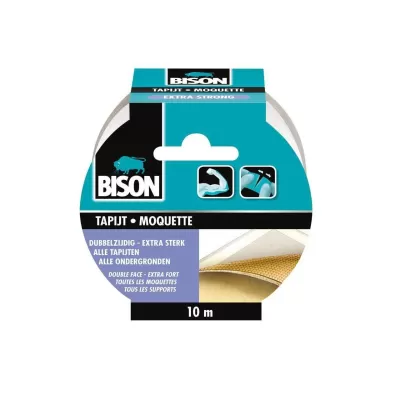 Bandă dublu adezivă pentru mochetă bison 61911 - 50mmx10m