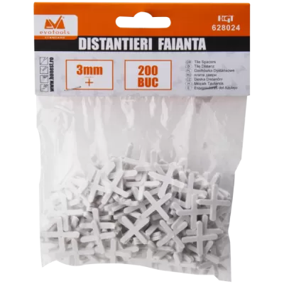 Distantier pentru gresie/faianta 200pcs evotools - 3mm