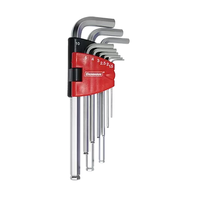 Cheie hexagonala turbal cu brat lung 9pcs benman 70400 - 6,5-18c
