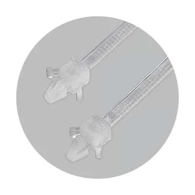 Set fasete din plastic albe 100pcs benman 70897 - 4.8*132mm