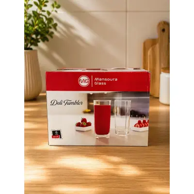 Pahar din sticlă 300 ml – design modern cu textură