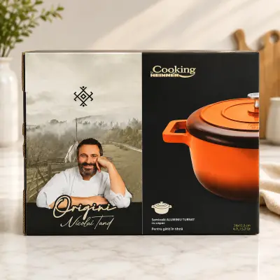 Heinner origini semi oală din aluminiu turnat cu capac 26 x 12.