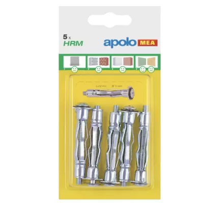 Ancore metalice pentru gips-carton hrm 5pcs celo - 6*32mm