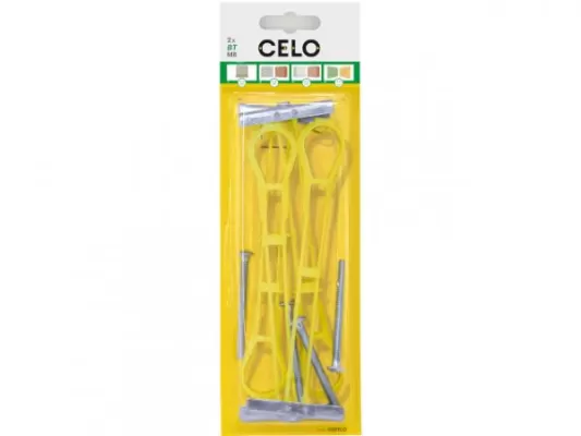 Diblu basculant cu piesa met filet + surub 4pcs celo - 4*50mm