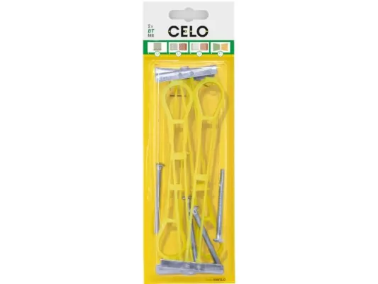 Diblu basculant cu piesa met filet + surub 4pcs celo - 6*62mm