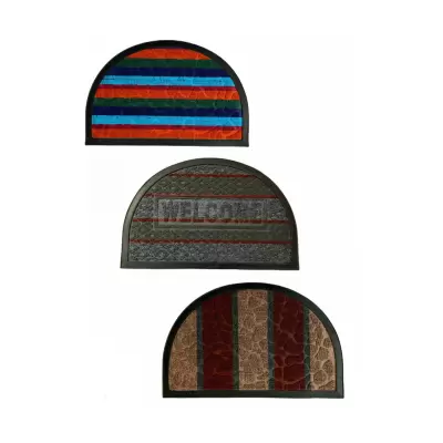 Covor pentru usa semioval 40 x 60 cm diverse modele a01852