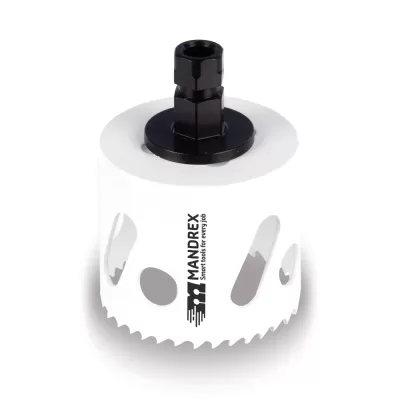 Carota bi-material cu adaptor rapid mandrex - 65mm