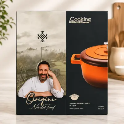 Heinner origini semi oală din aluminiu turnat cu capac 24 x 12 
