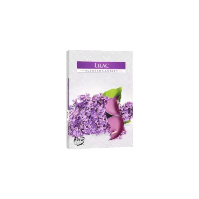 Lumanari parfumate aroma liliac 6 buc/set