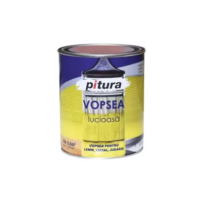 Vopsea lucioasa 600 ml culoare negru pitura