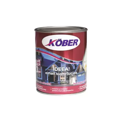 Vopsea email superlucioasa albastru 750 ml ideea kober