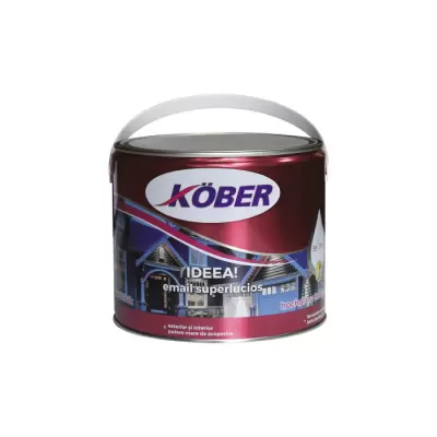 Vopsea email superlucioasa verde mediu 2.5 l ideea kober