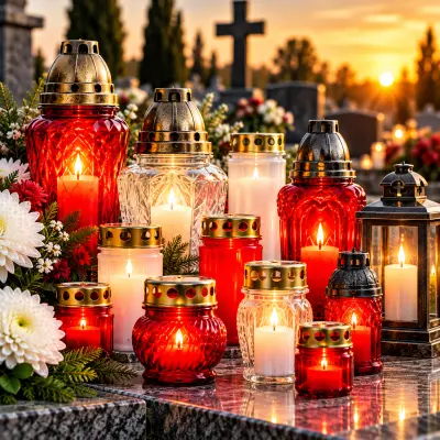 🕯️ candele și lumânări pentru cimitir
