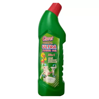 Dezinfectant gel pentru wc 3 in 1 floral 750 ml cloret