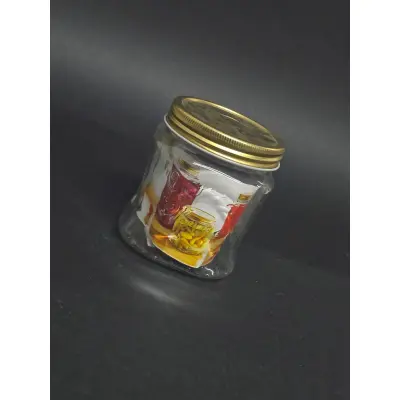 Agp borcan cu capac metalic 450cc  s-801