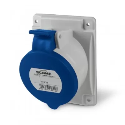 Priza incastrata 2p+e ip44 optima scame