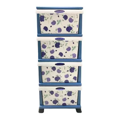 Etajera din plastic cu 4 sertare 46 cm d-009ct deco lux