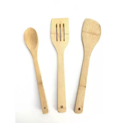 3 ustensile pentru gatit din bambus a00624