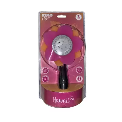Cap pentru dus hawaii cu 3 functii cu led tip floare roz idro br