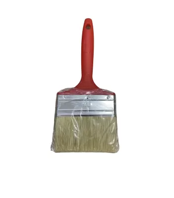 Perie pentru vopsit maner plastic rosu color expert - 80mm